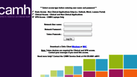 What Remote.camh.ca website looked like in 2017 (6 years ago)