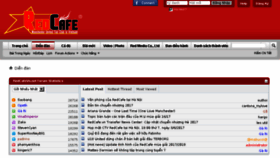 What Redcafe.vn website looked like in 2017 (6 years ago)