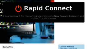 What Rapidconnect.tuakiri.ac.nz website looked like in 2017 (6 years ago)