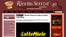 What Ricettesenza.it website looked like in 2017 (6 years ago)