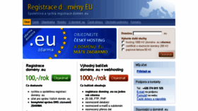 What Registrace-domeny-eu.cz website looked like in 2017 (6 years ago)