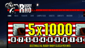 What Rugbyrho.it website looked like in 2017 (6 years ago)