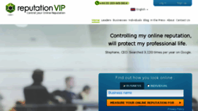 What Reputationvip.com website looked like in 2017 (6 years ago)