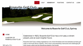 What Rosevillegolf.com.au website looked like in 2017 (6 years ago)