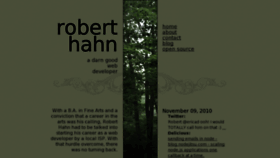 What Roberthahn.ca website looked like in 2017 (6 years ago)