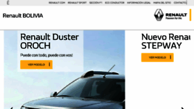 What Renault.com.bo website looked like in 2017 (6 years ago)