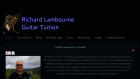 What Richardlambourneguitartuition.co.uk website looked like in 2017 (6 years ago)