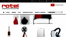 What Rotel.ch website looked like in 2017 (6 years ago)