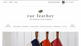 What Raefeather.com website looked like in 2017 (6 years ago)