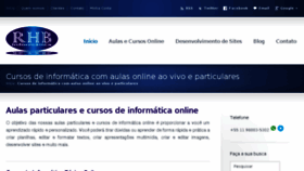 What Rhbinformatica.com.br website looked like in 2017 (6 years ago)