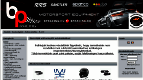 What Racing-shop.hu website looked like in 2017 (6 years ago)