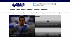 What Radioamerica.hn website looked like in 2017 (8 years ago)