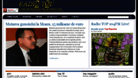 What Radiotop.ro website looked like in 2017 (6 years ago)