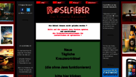 What Raetselfieber.de website looked like in 2017 (6 years ago)