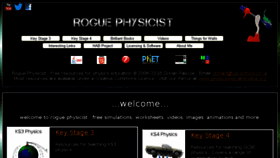 What Roguephysicist.com website looked like in 2017 (6 years ago)
