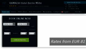 What Ramada-berlin-mitte.hotel-rez.com website looked like in 2017 (6 years ago)