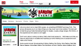 What Randomeventsny.com website looked like in 2017 (6 years ago)