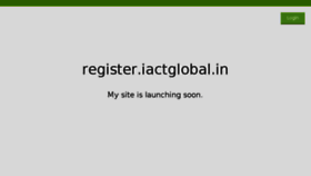 What Register.iactglobal.in website looked like in 2017 (6 years ago)