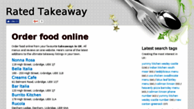 What Ratedtakeaway.co.uk website looked like in 2017 (6 years ago)