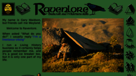 What Ravenlore.co.uk website looked like in 2017 (6 years ago)