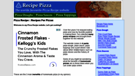 What Recipepizza.com website looked like in 2017 (6 years ago)