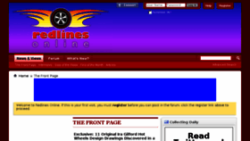 What Redlinesonline.com website looked like in 2017 (6 years ago)