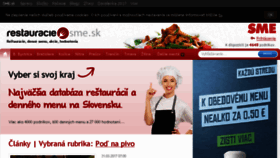 What Restauracie.sk website looked like in 2017 (6 years ago)