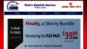 What Rickssatelliteservice.com website looked like in 2017 (6 years ago)