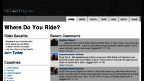 What Ridertech.com website looked like in 2017 (8 years ago)