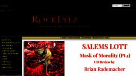 What Rockeyez.com website looked like in 2017 (6 years ago)