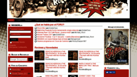 What Rockers.es website looked like in 2017 (6 years ago)
