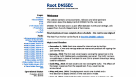 What Root-dnssec.org website looked like in 2017 (6 years ago)