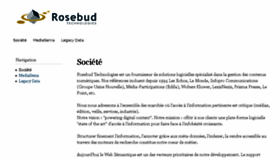 What Rosebud.net website looked like in 2017 (6 years ago)