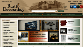 What Rusticdecorating.com website looked like in 2017 (6 years ago)