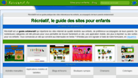 What Recreatif.fr website looked like in 2017 (6 years ago)