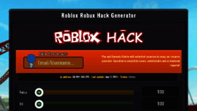 What Robloxrobuxgenerator.com website looked like in 2017 (6 years ago)