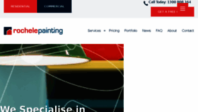 What Rochelepainting.com.au website looked like in 2017 (6 years ago)