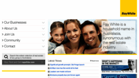 What Raywhitegroup.com.au website looked like in 2017 (6 years ago)