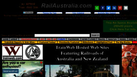 What Railaustralia.com website looked like in 2017 (6 years ago)