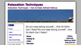 What Relaxation-techniques.com website looked like in 2017 (6 years ago)
