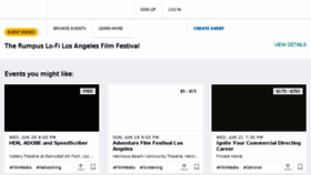 What Rumpusfilmfestival.eventbrite.com website looked like in 2017 (6 years ago)