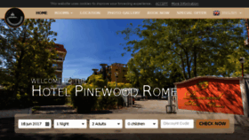 What Romehotelpinewood.com website looked like in 2017 (6 years ago)