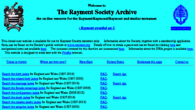 What Rayment.info website looked like in 2017 (6 years ago)