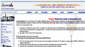 What Russoil.eu website looked like in 2017 (6 years ago)