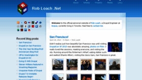 What Robloach.net website looked like in 2017 (6 years ago)