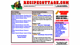 What Recipecottage.com website looked like in 2017 (6 years ago)