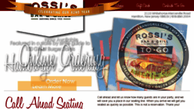What Rossisbarandgrill.com website looked like in 2017 (6 years ago)