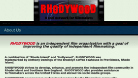 What Rhodywood.com website looked like in 2017 (6 years ago)