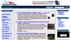 What Realestateproarticles.com website looked like in 2017 (6 years ago)