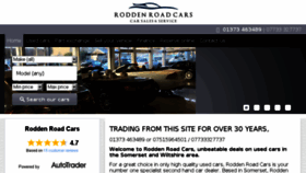 What Roddenroadcars.co.uk website looked like in 2017 (6 years ago)